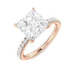 Lab Grown Diamond Wedding ring For Her - Classic Gold Engagement ring