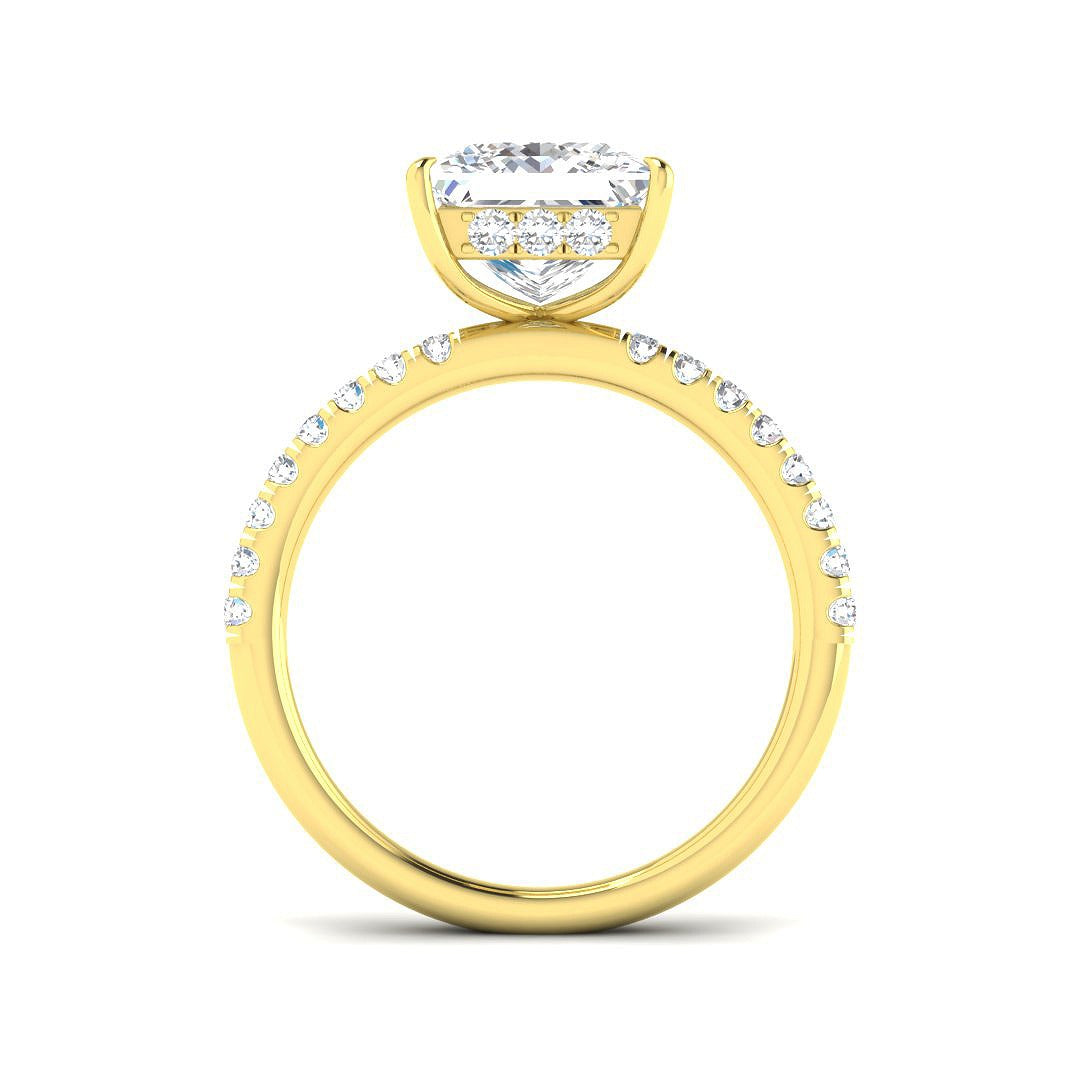 Lab Grown Diamond Wedding ring For Her - Classic Gold Engagement ring