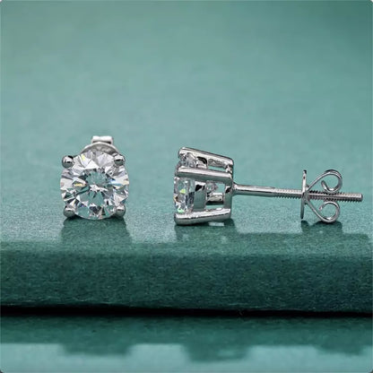 Lab grown Round Diamond Stud Earrings