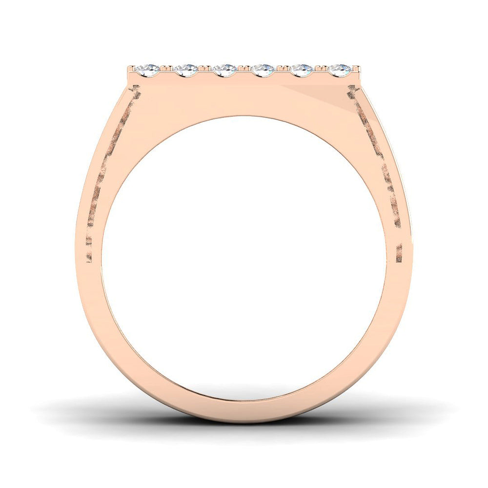 Lab grown diamond wide band ring UK