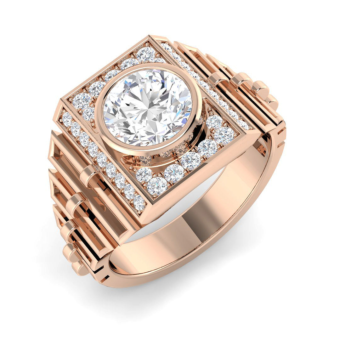 Luxury Lab Grown Diamond Ring for Men UK