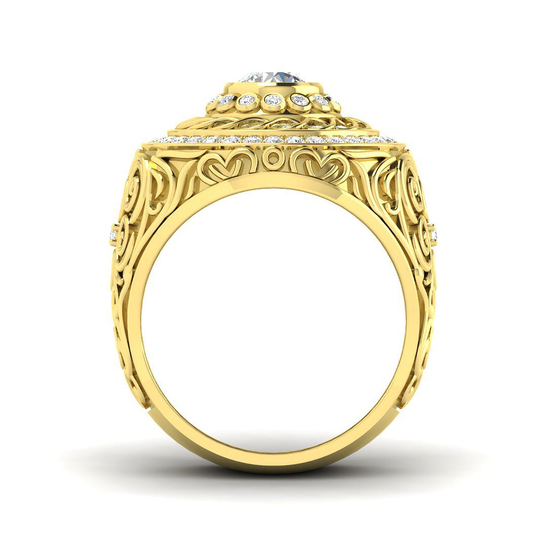 Men’s Engagement Ring UK Lab Grown Diamond Style