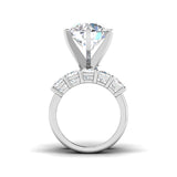 Diamond ring with a white background