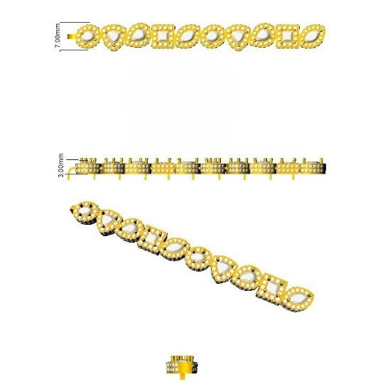 High End Diamond Tennis Bracelet