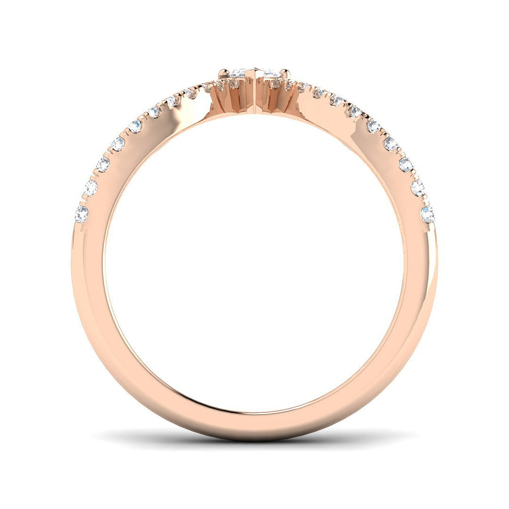 Marquise centre diamond bridal band