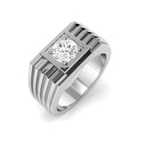Men’s Diamond Ring UK square signet design