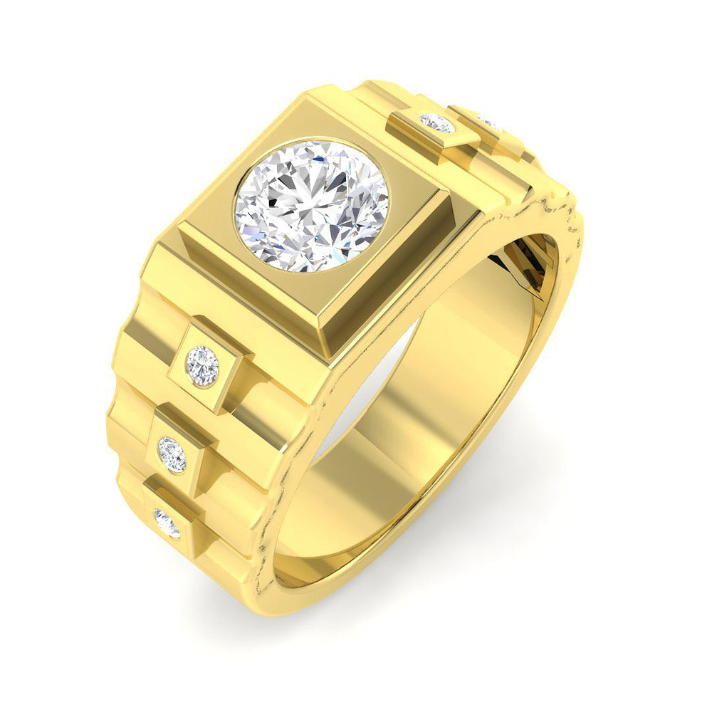Men’s Engagement Ring UK lab grown diamond
