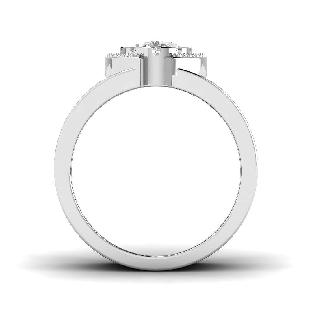 Gold Men’s Lab Grown Diamond Ring UK modern style