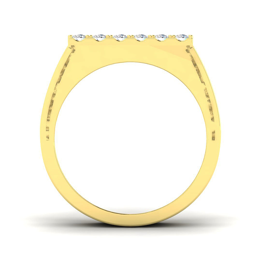 Men’s heavy diamond set dress ring