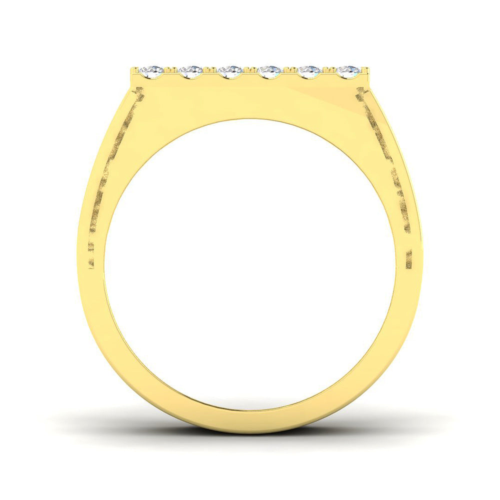 Men’s heavy diamond set dress ring