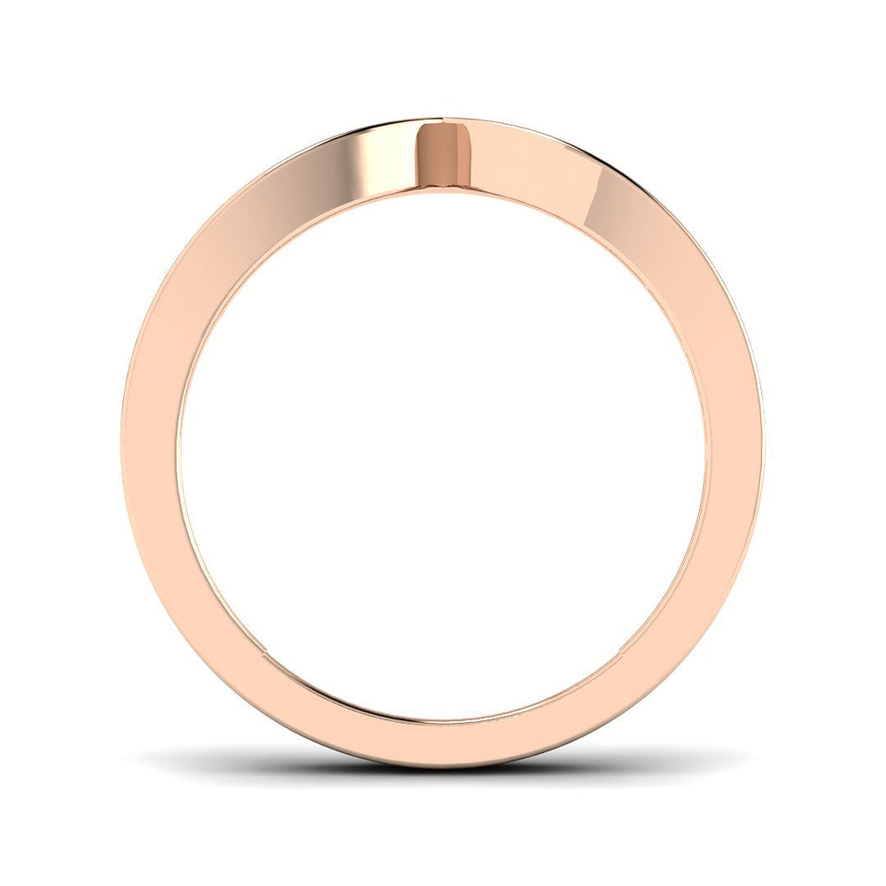 Modern chevron diamond band UK hallmarked