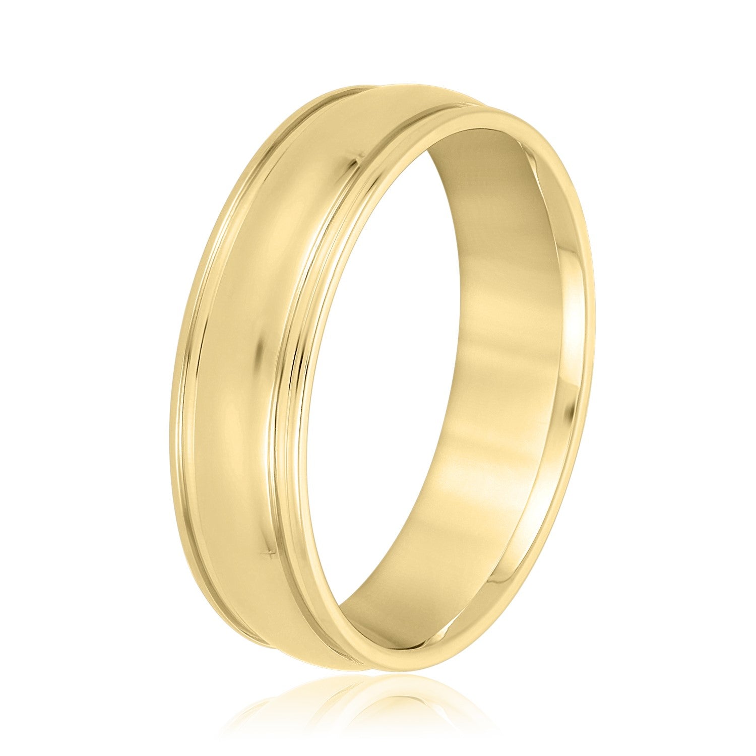 5mm-8mm Standard Weight Men's Gold Band
