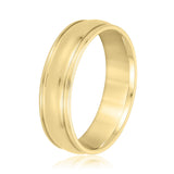 5mm-8mm Standard Weight Men's Gold Band