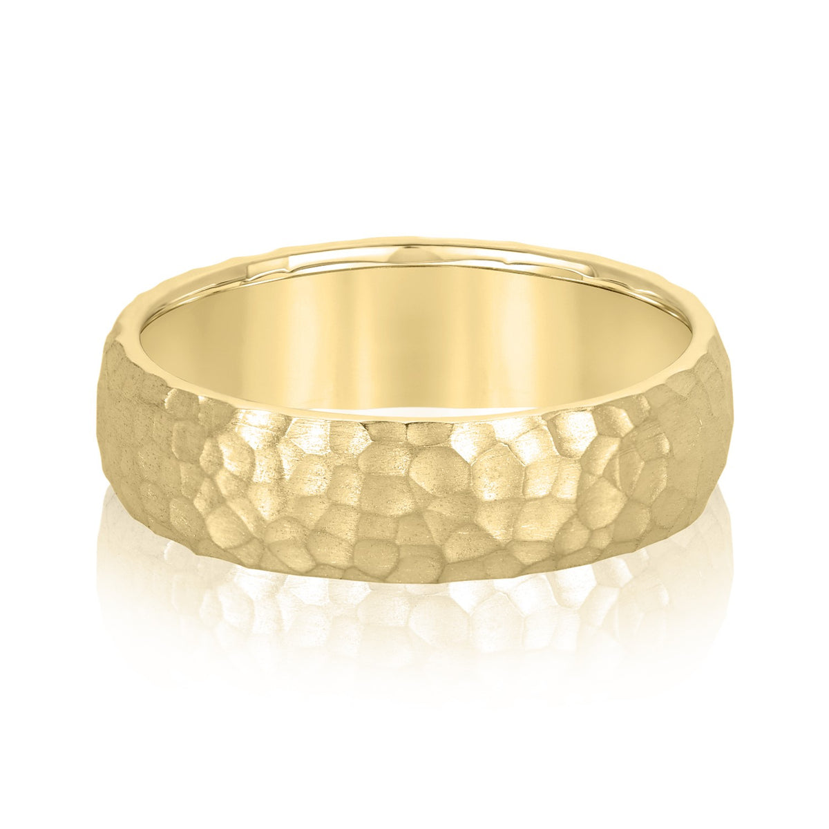 Slim Men's 5mm-8mm Classic Gold Band