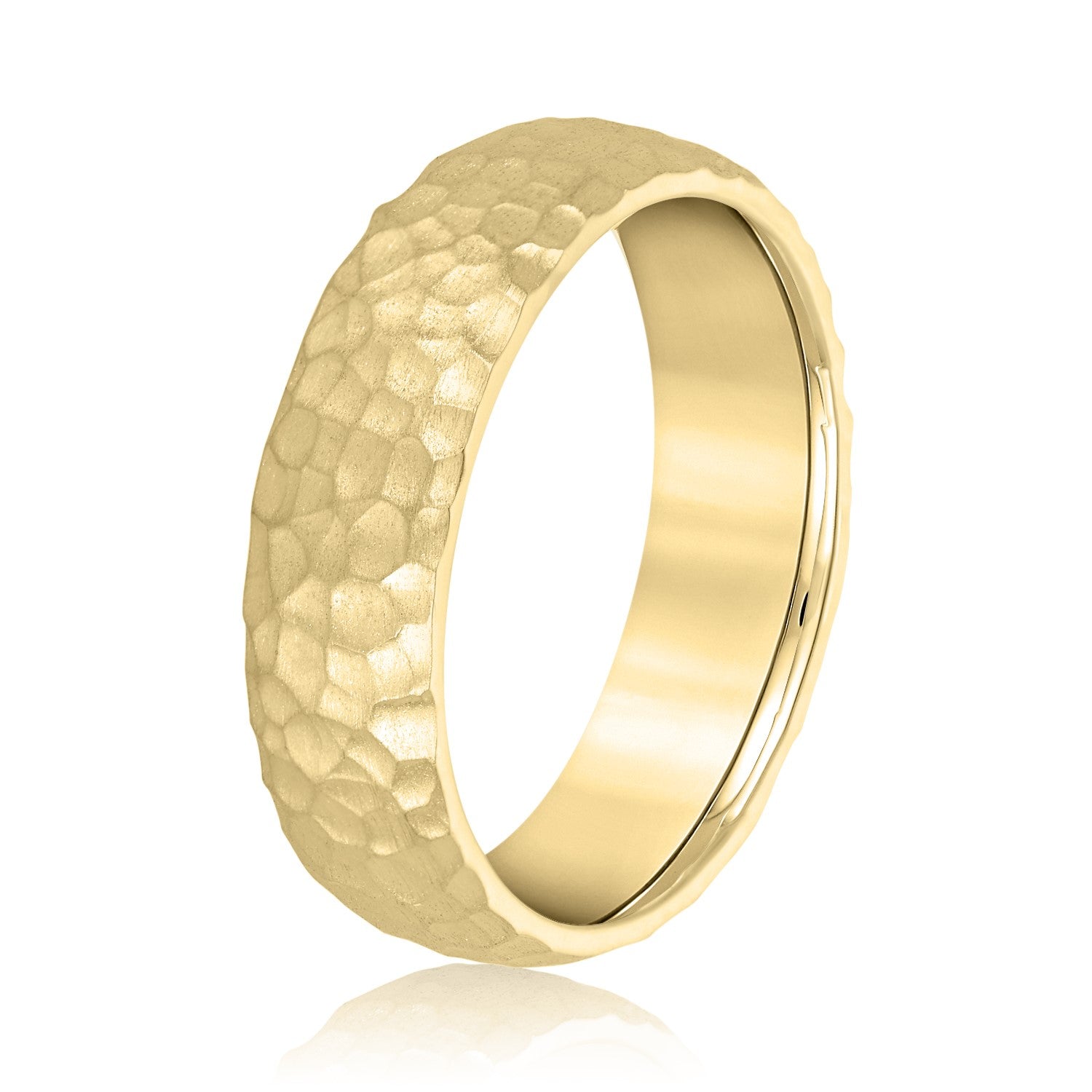 Slim Men's 5mm-8mm Classic Gold Band