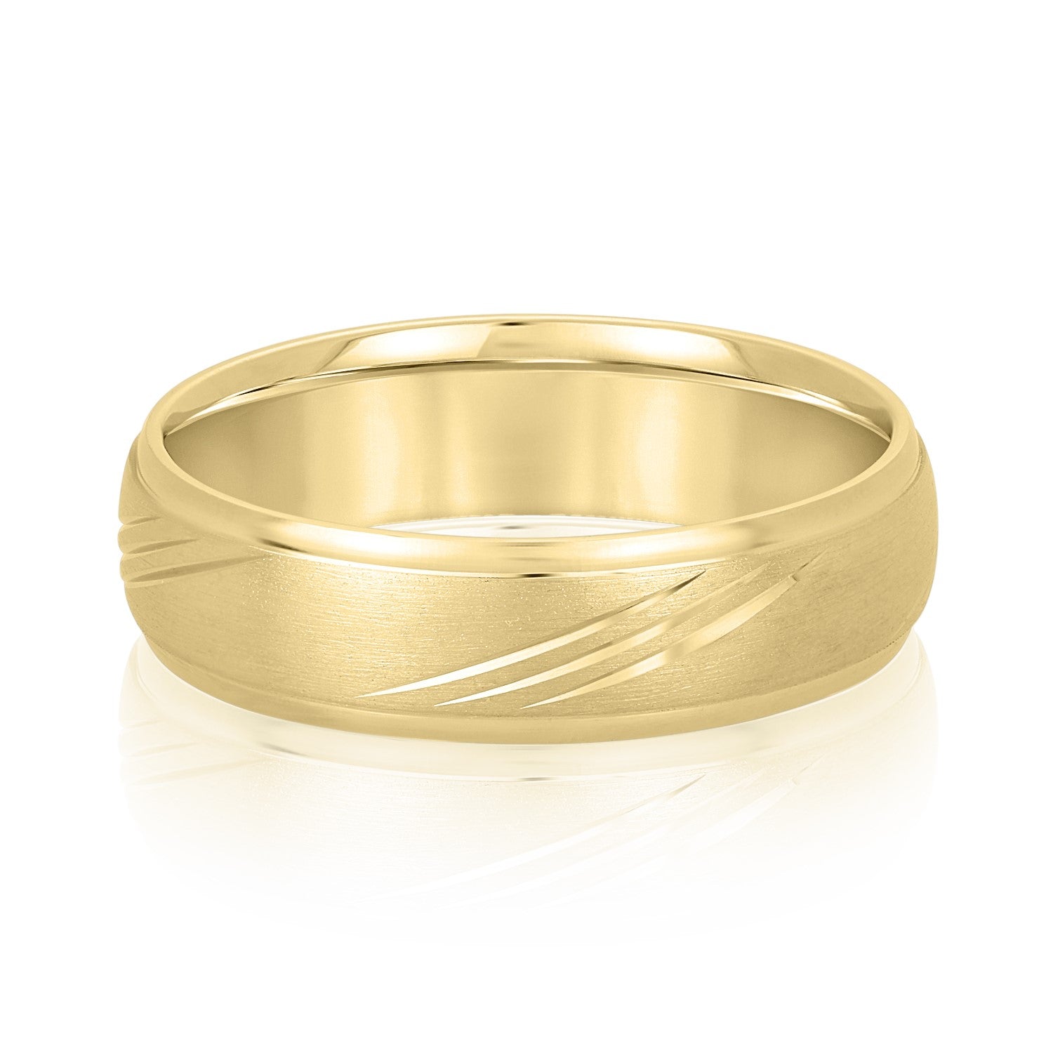 5mm-8mm Standard Weight Men's Gold Band
