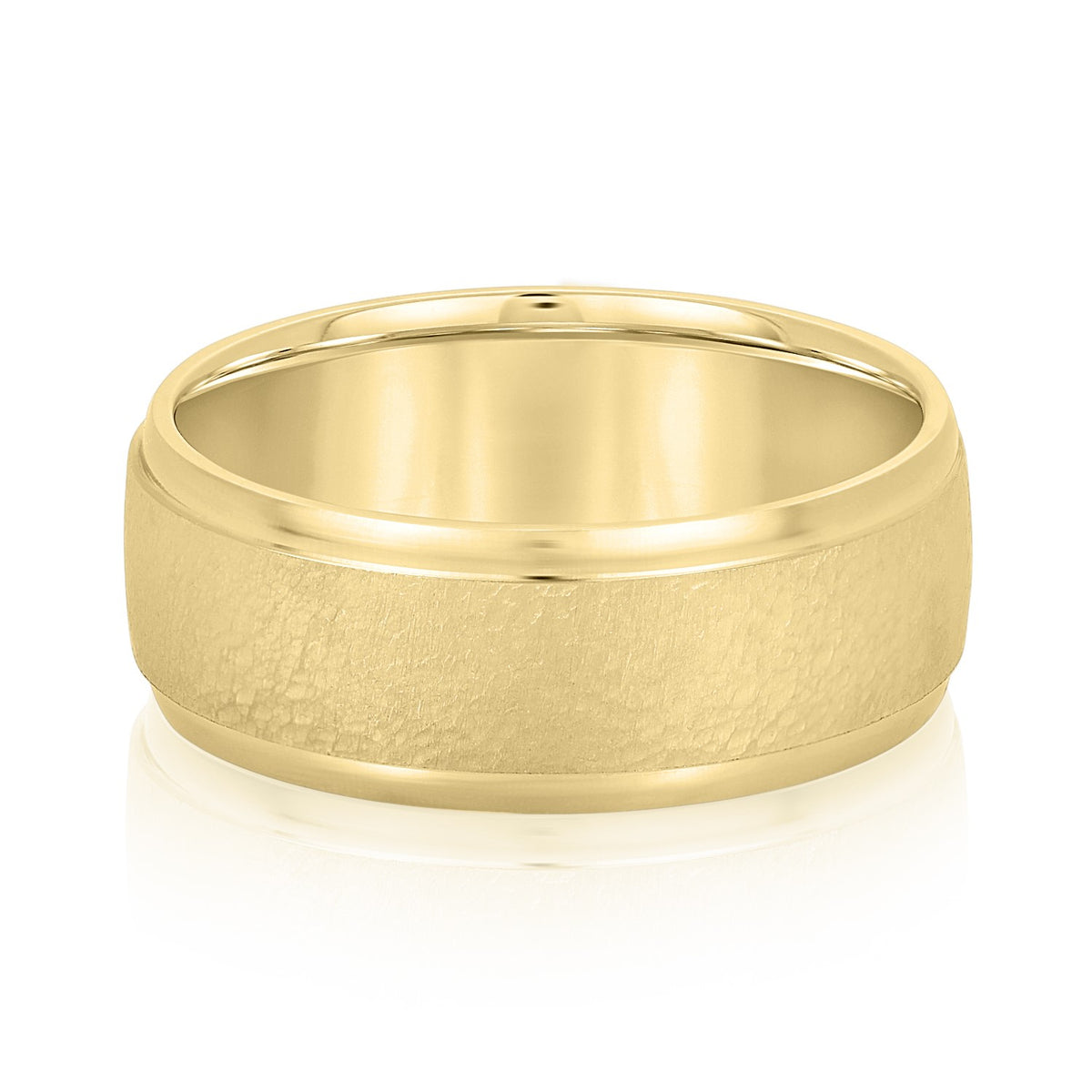 5mm-8mm Standard Weight Men's Gold Band