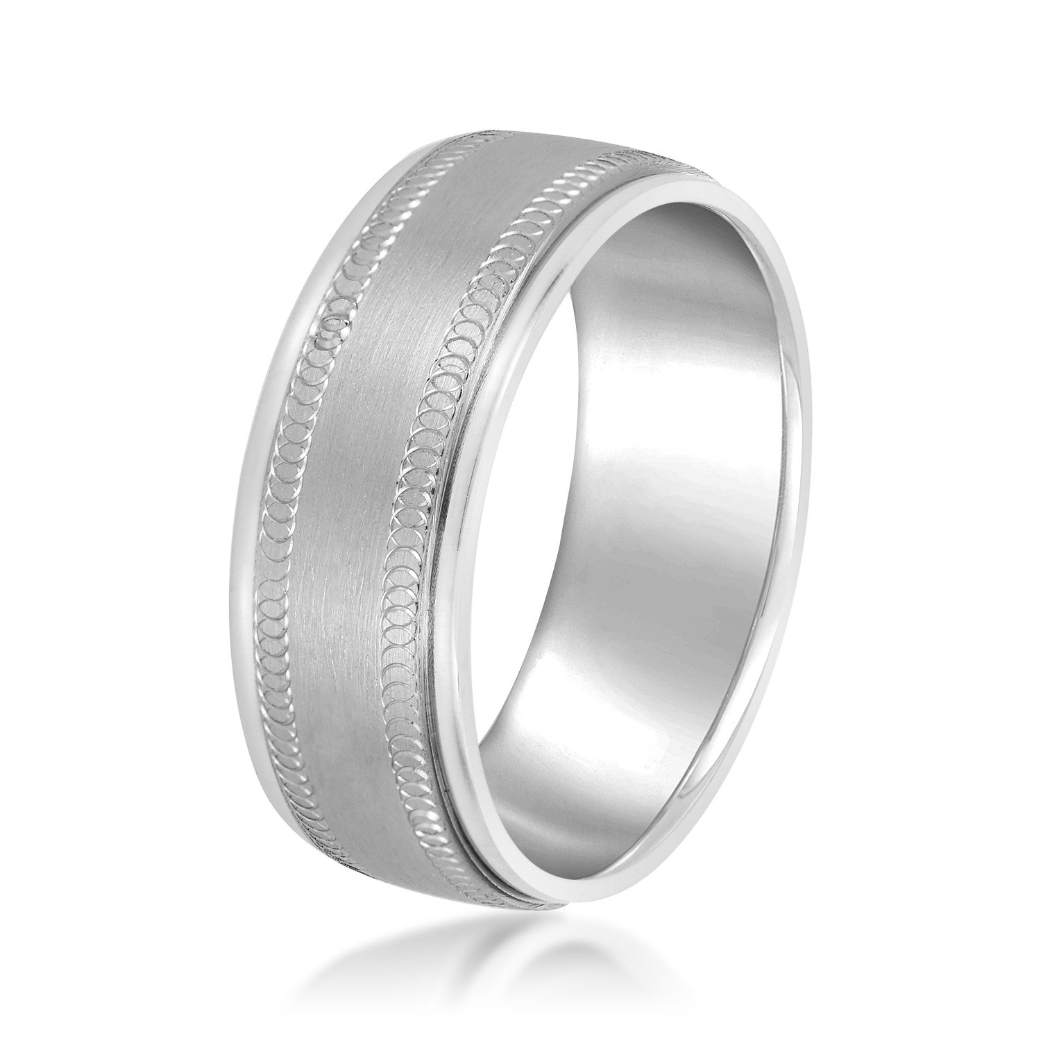 5mm-8mm Standard Weight Men's Gold Band