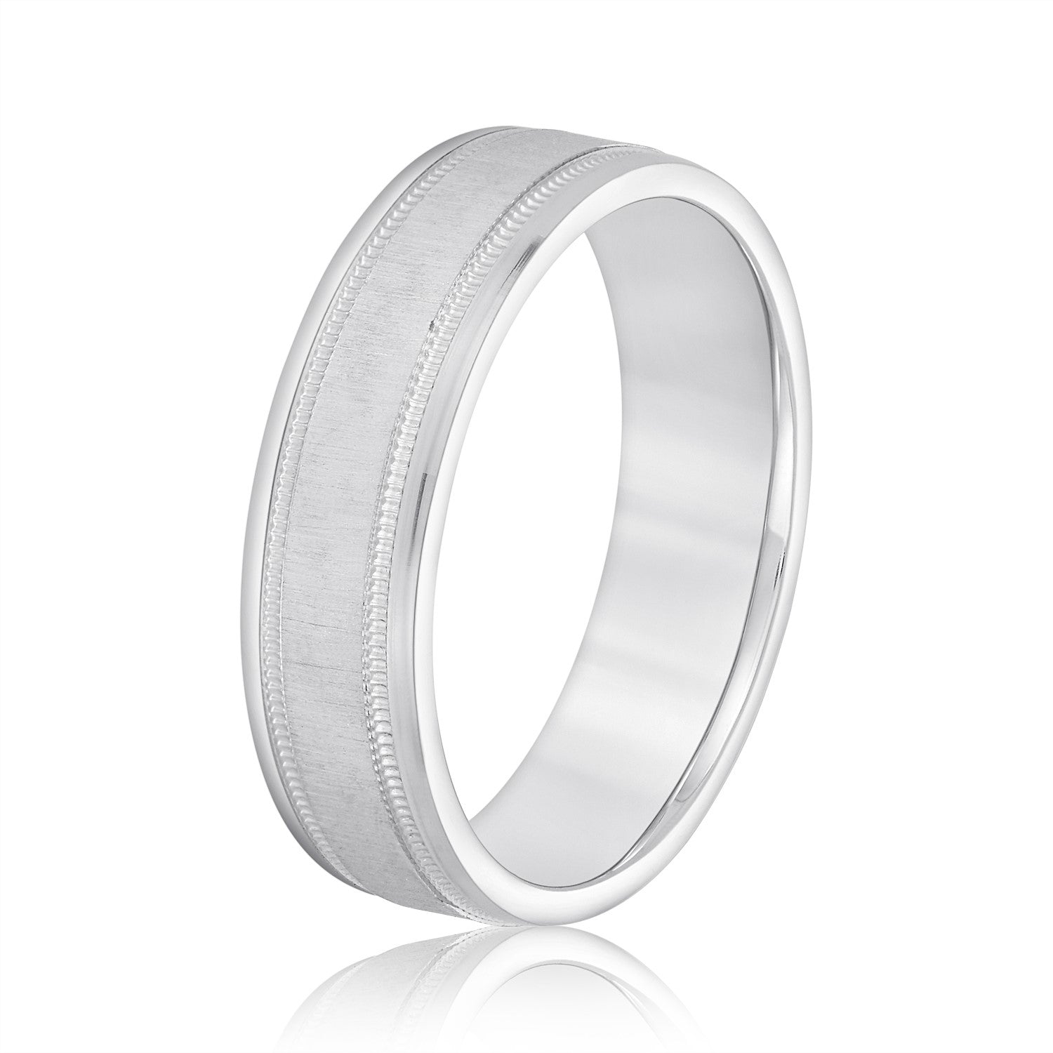 Bold Men's 5mm-8mm Carved Gold Band Timeless