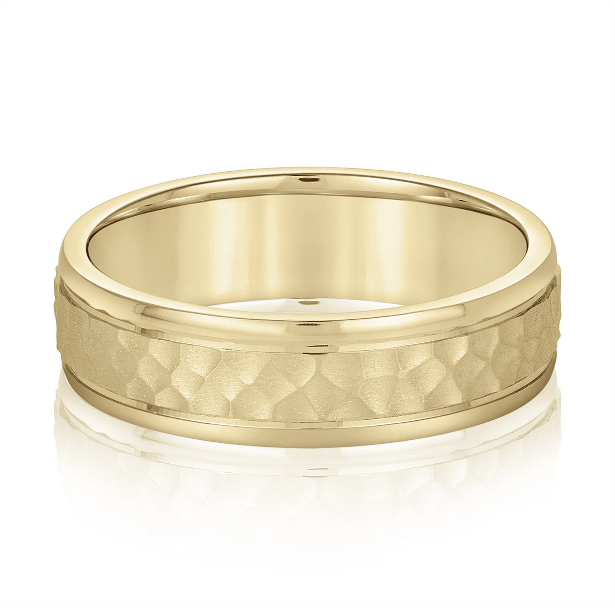5mm-8mm Standard Weight Men's Gold Band