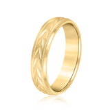 5mm-8mm Standard Weight Men's Gold Band