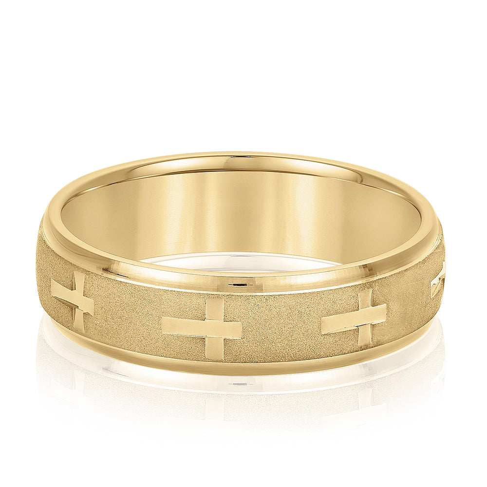 Bold Men's 5mm-8mm Classic Gold Band Classic