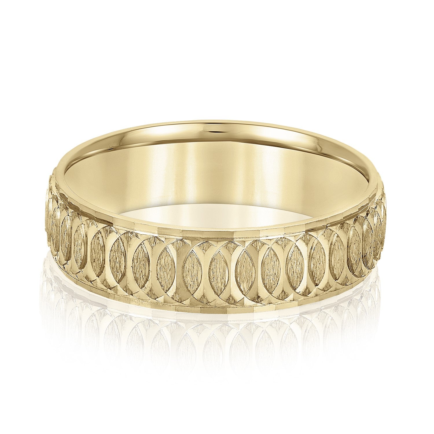 5mm-8mm Standard Weight Men's Gold Band