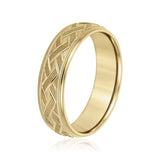 5mm-8mm Standard Weight Men's Gold Band