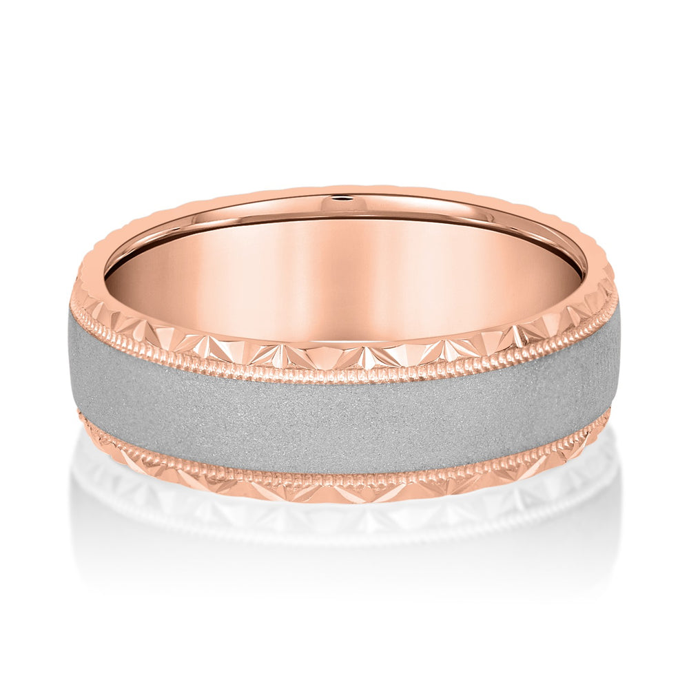 5mm-8mm Standard Weight Men's Gold Band