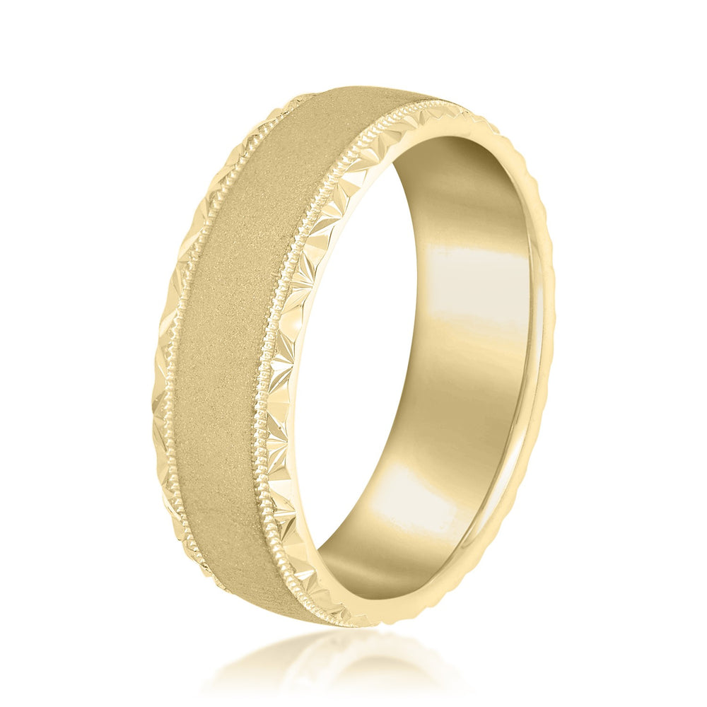 5mm-8mm Standard Weight Men's Gold Band