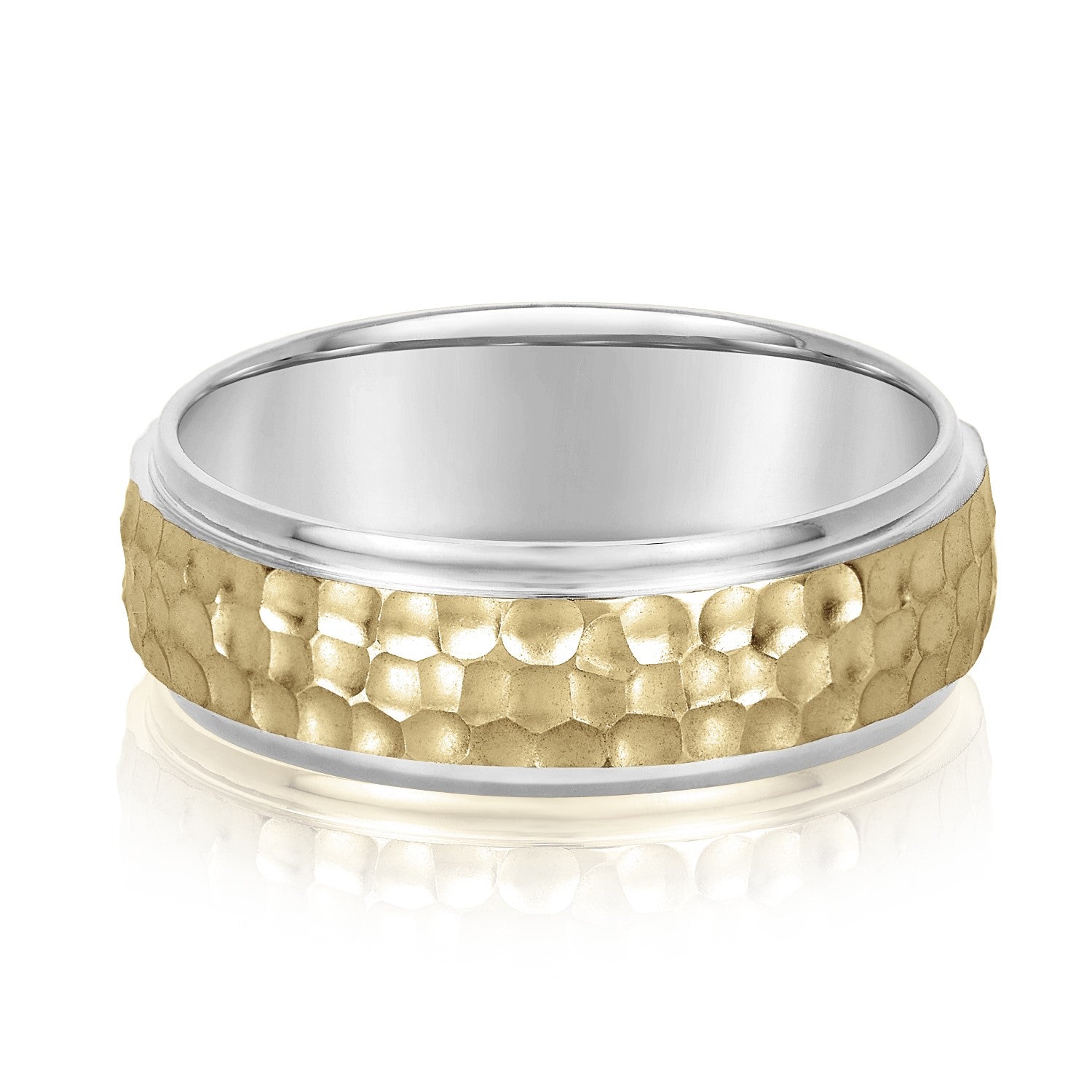 Slim Men's 5mm-8mm Classic Gold Band Modern