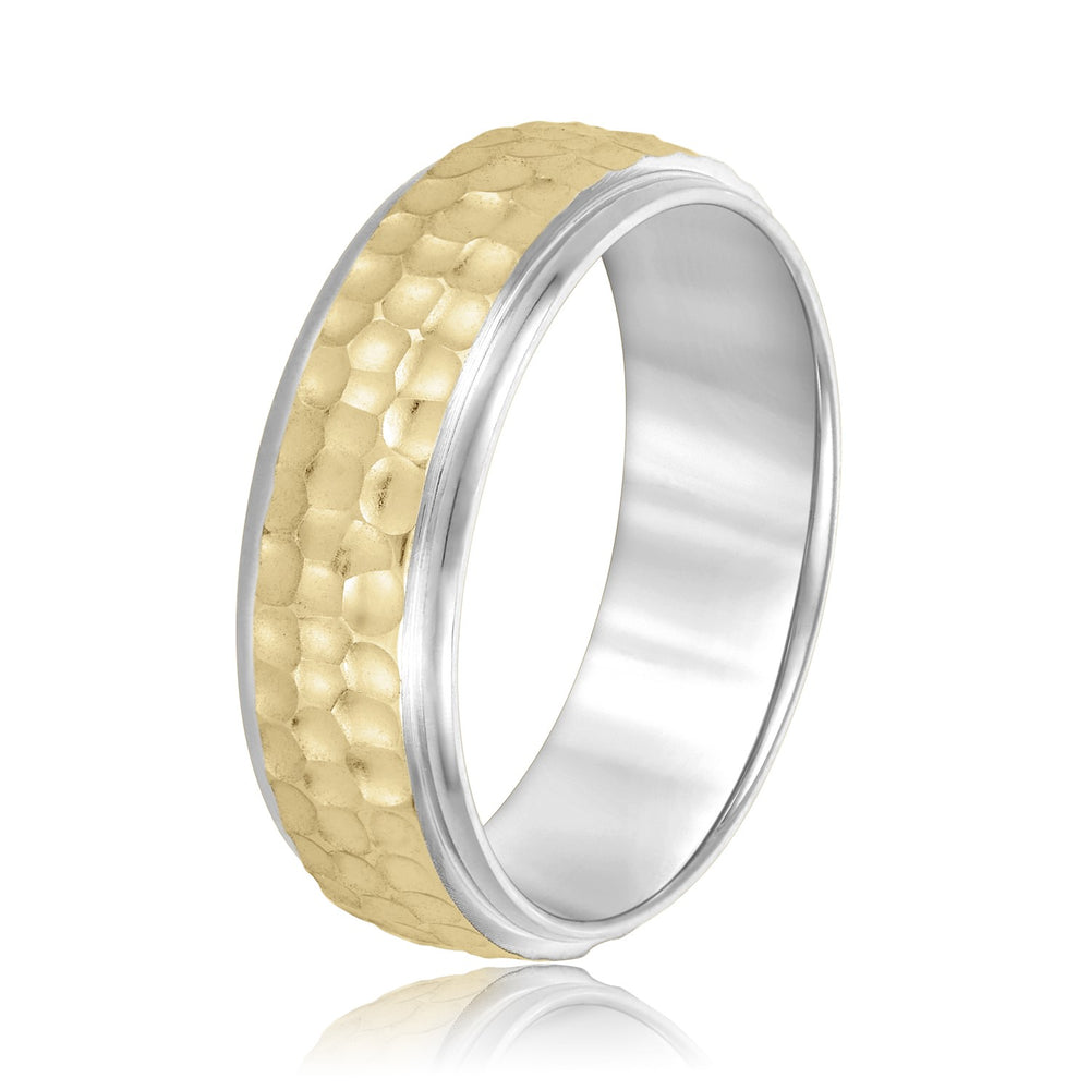 Slim Men's 5mm-8mm Classic Gold Band Modern