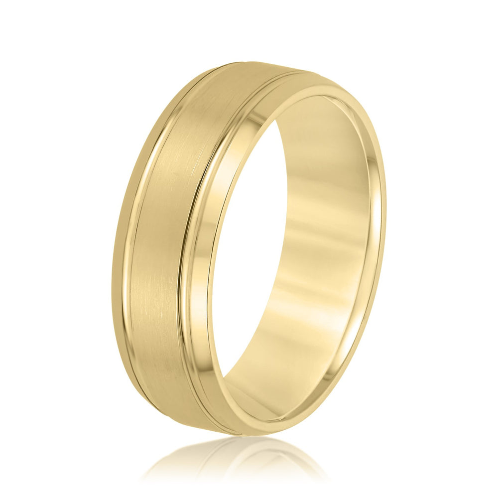 5mm-8mm Standard Weight Men's Gold Band