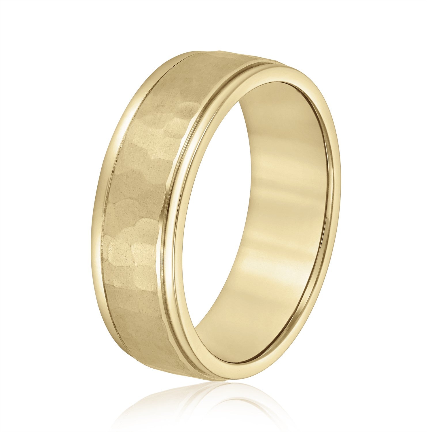Bold Men's 5mm-8mm Classic Gold Band Timeless