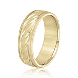 5mm-8mm Standard Weight Men's Gold Band