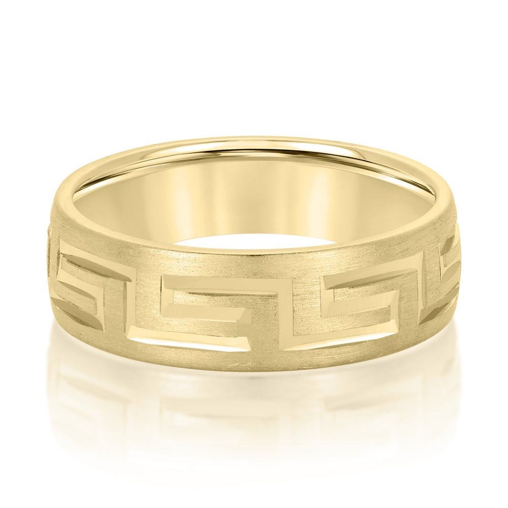 Bold Men's 5mm-8mm Classic Gold Band Sleek
