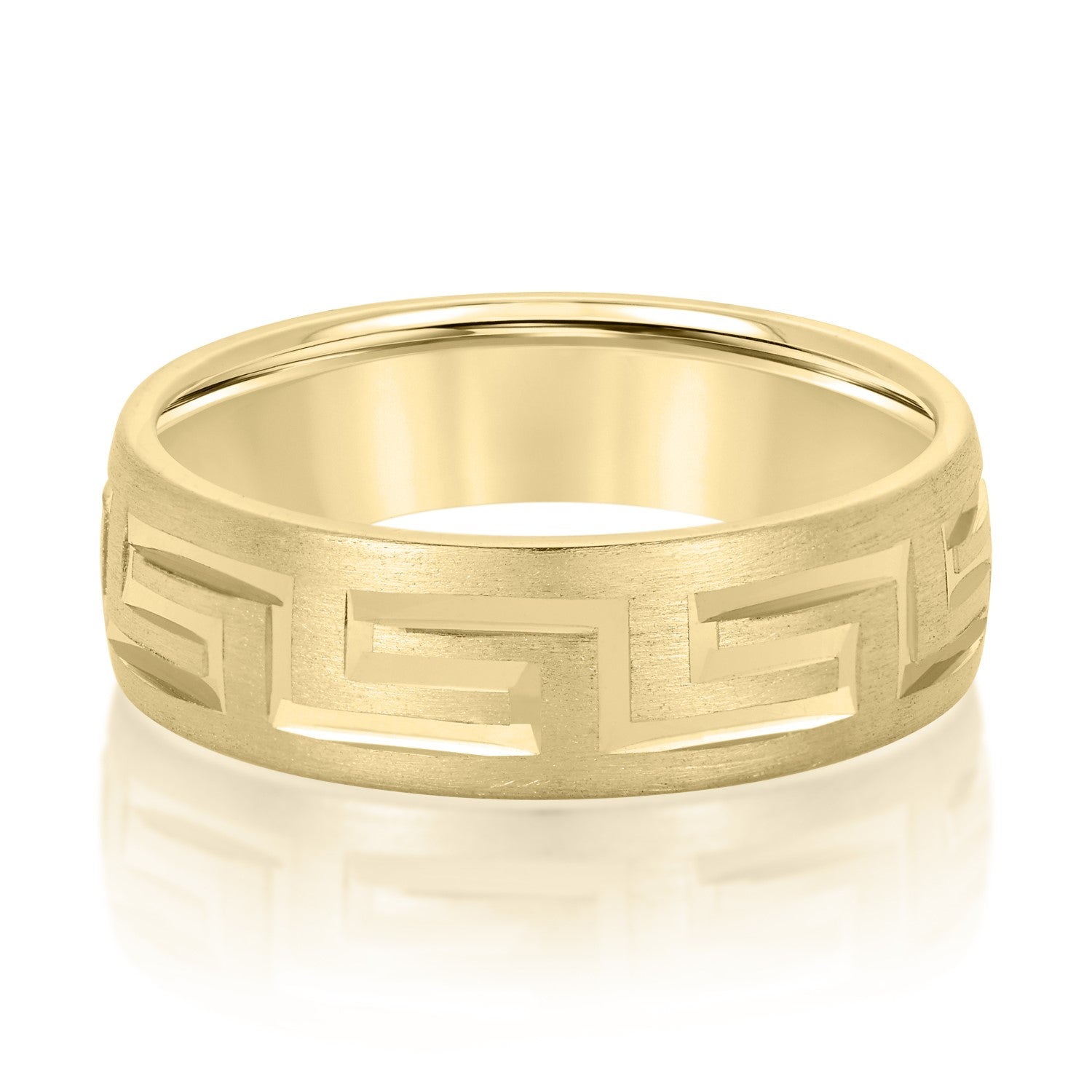 5mm-8mm Standard Weight Men's Gold Band