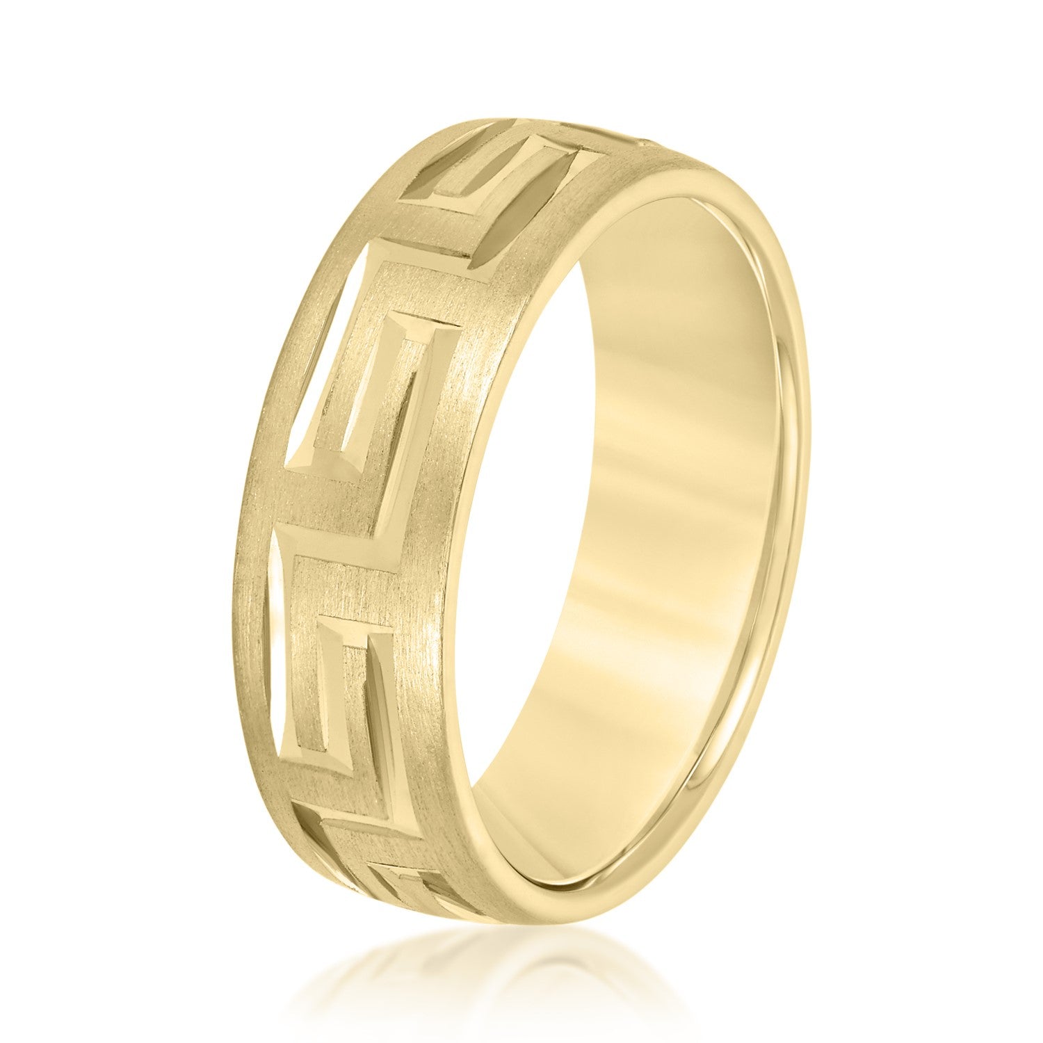 5mm-8mm Standard Weight Men's Gold Band