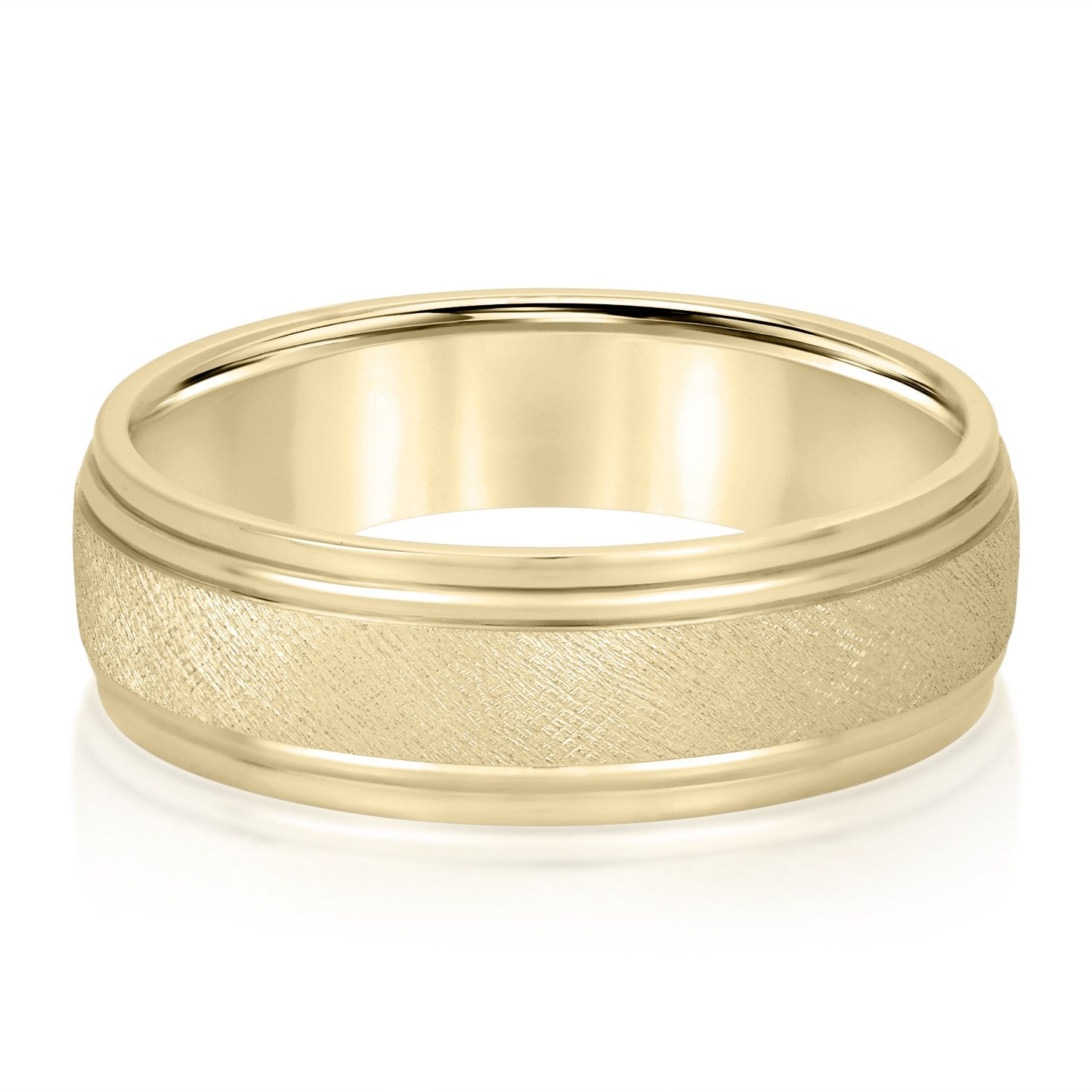 5mm-8mm Standard Weight Men's Gold Band