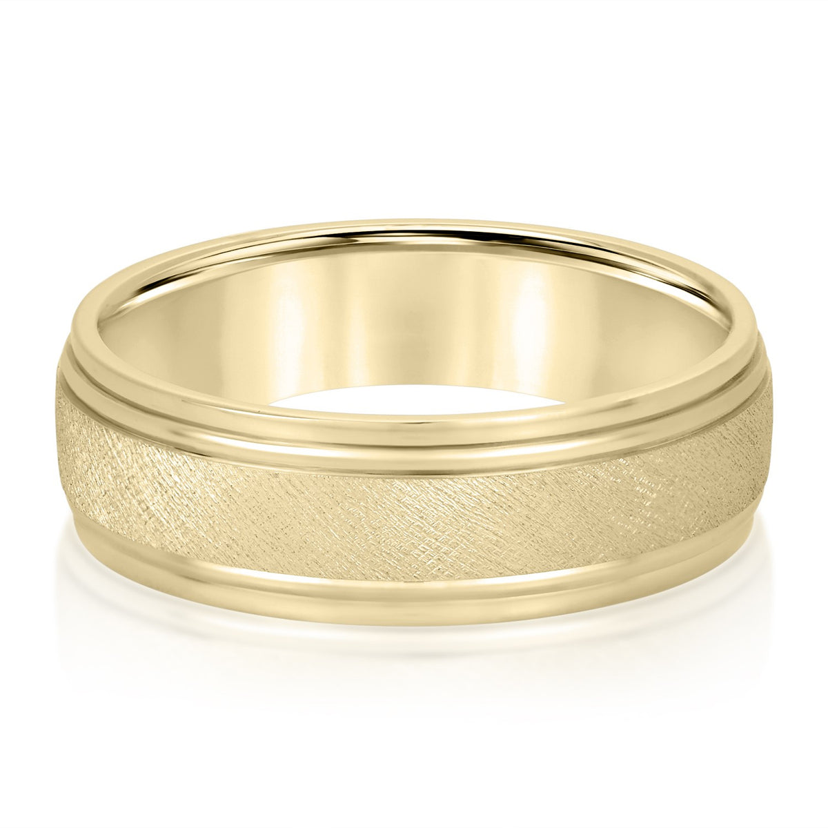 5mm-8mm Standard Weight Men's Gold Band