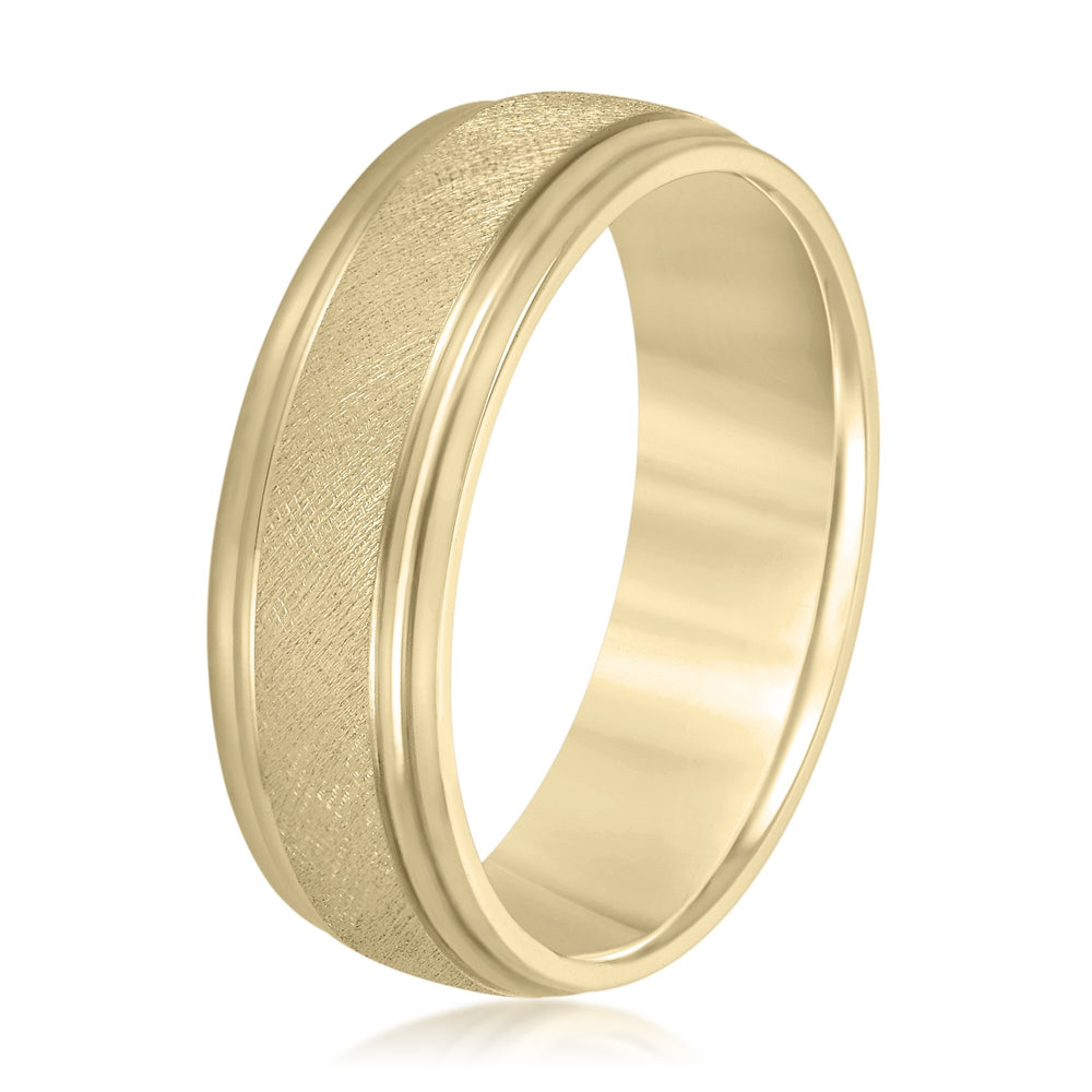5mm-8mm Standard Weight Men's Gold Band
