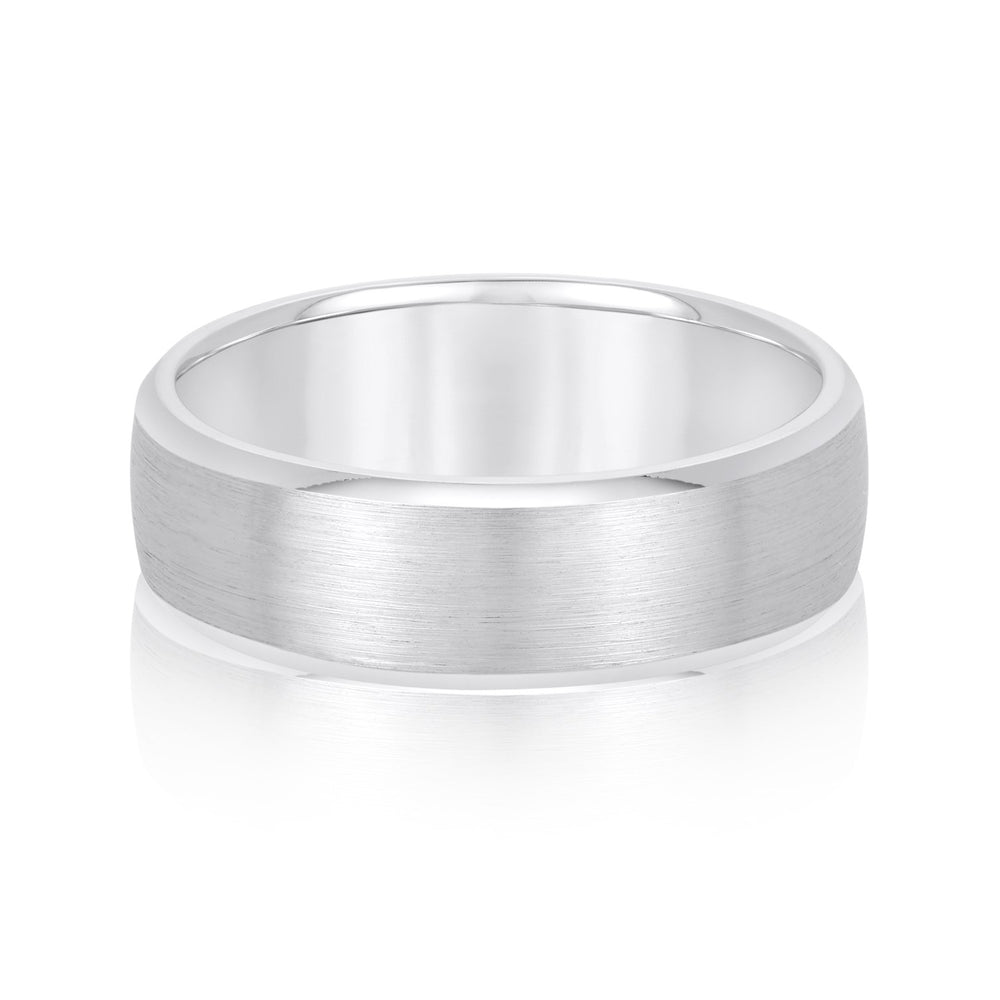 Bold Men's 5mm-8mm Carved Gold Band Open Set