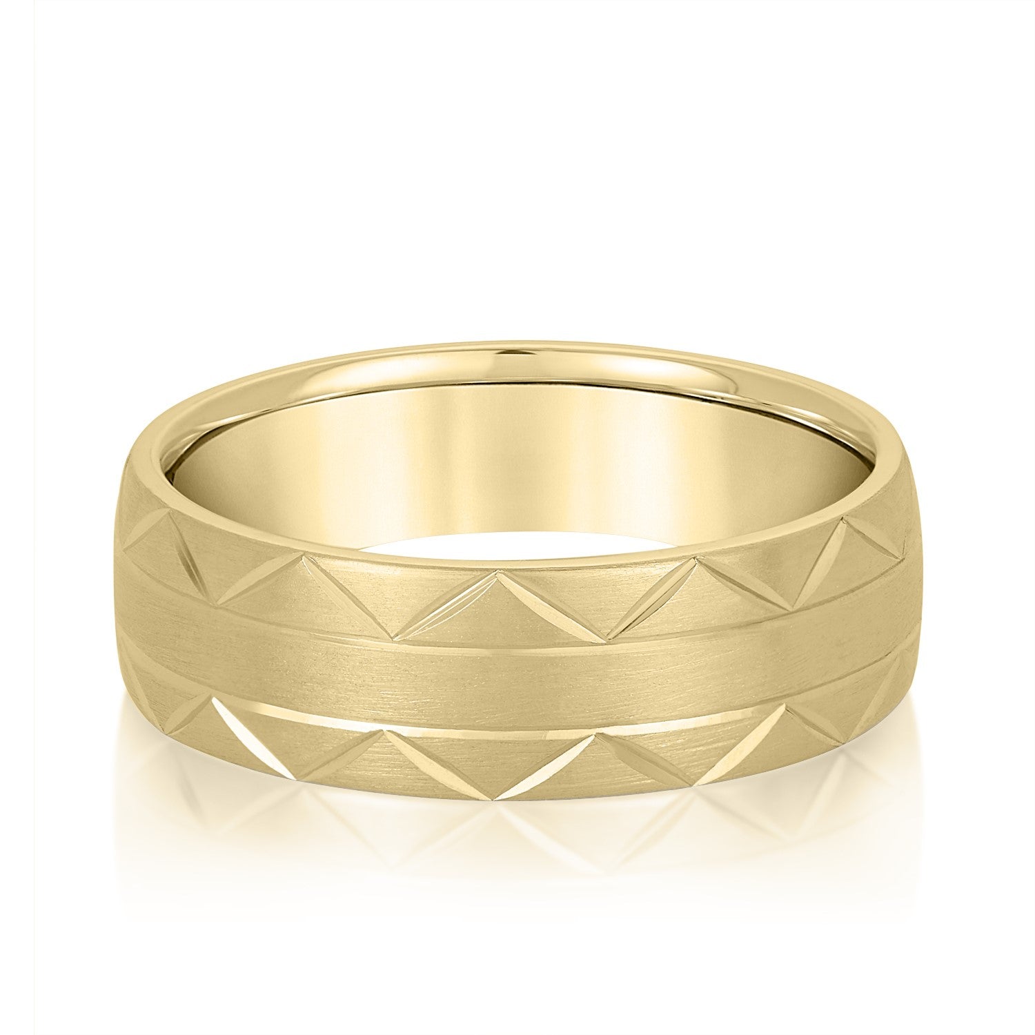 5mm-8mm Standard Weight Men's Gold Band