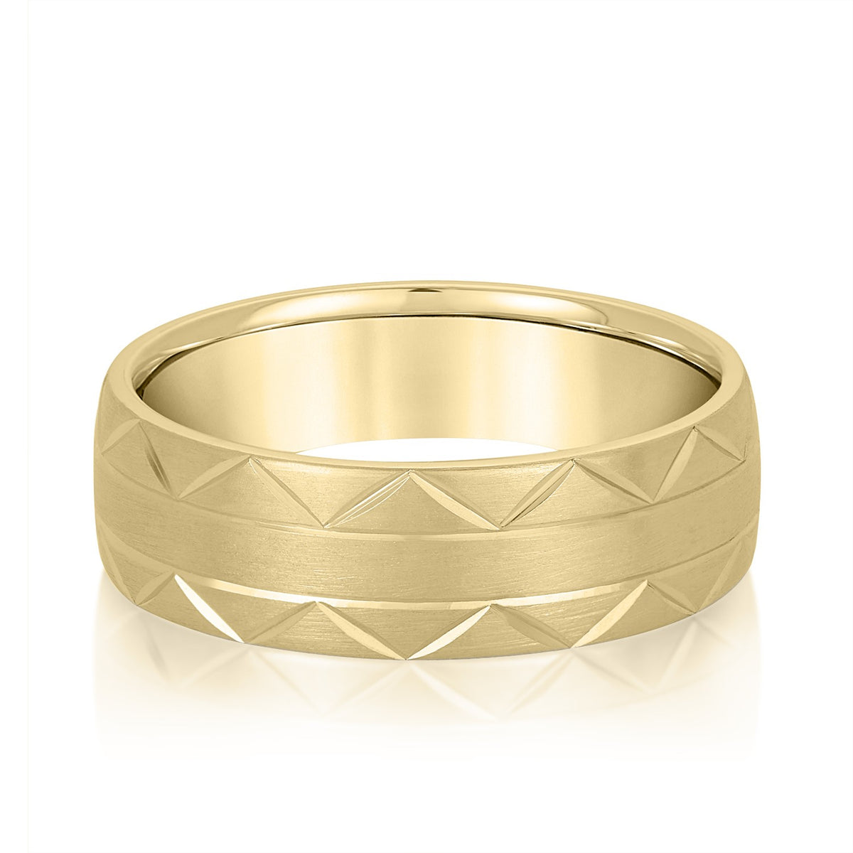 5mm-8mm Standard Weight Men's Gold Band