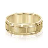 5mm-8mm Standard Weight Men's Gold Band