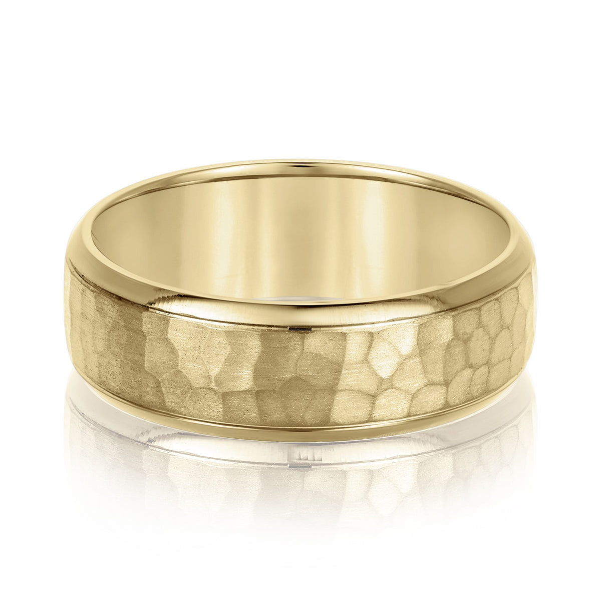 Slim Men's 5mm-8mm Classic Gold Band Classic Stacking