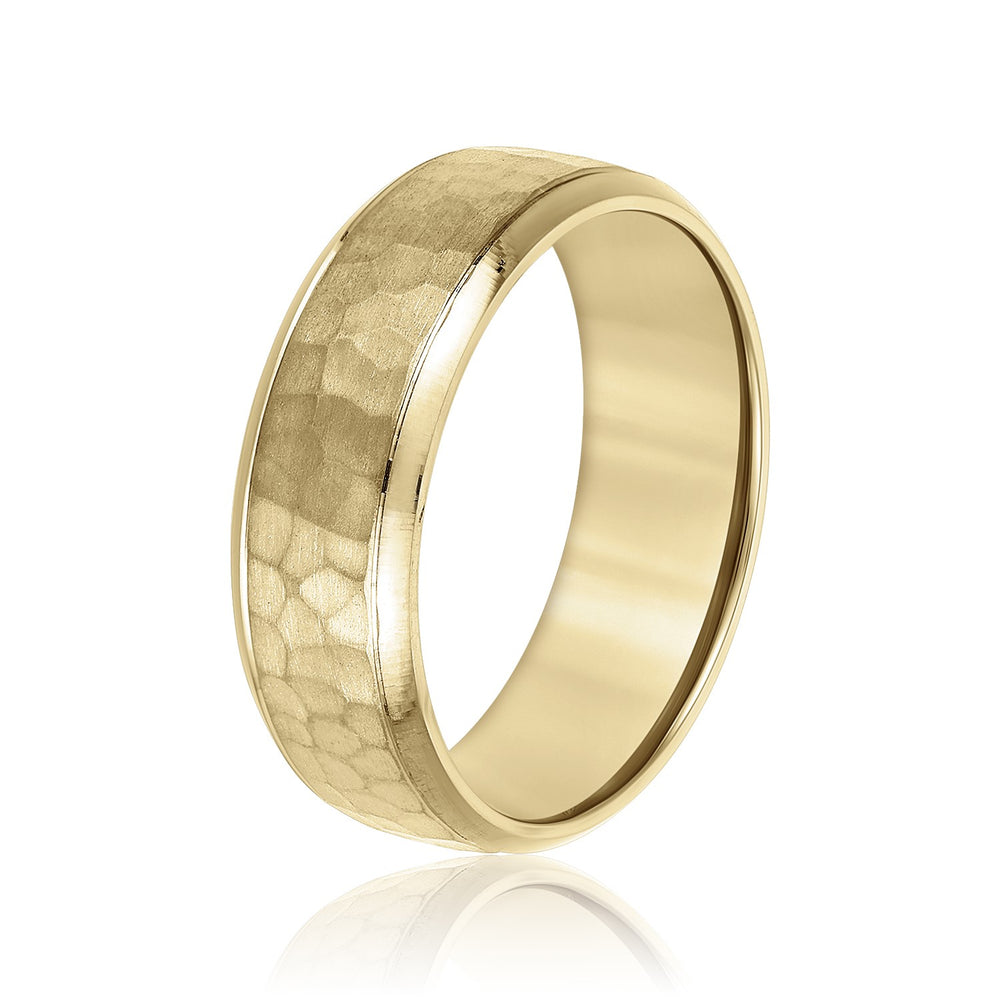Slim Men's 5mm-8mm Classic Gold Band Classic Stacking