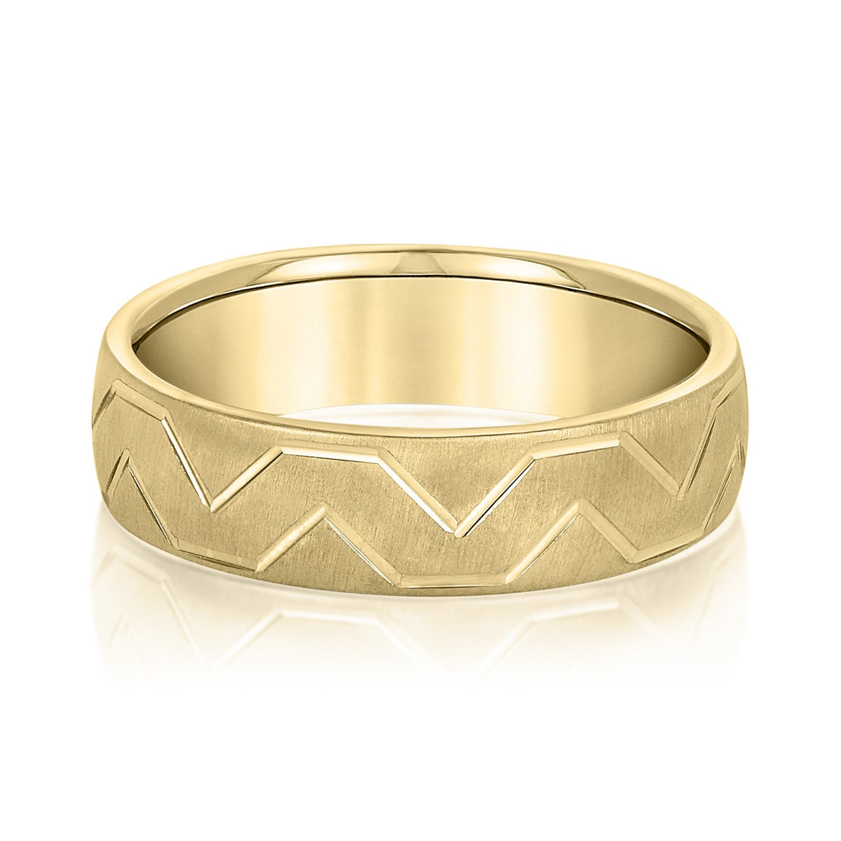 5mm-8mm Standard Weight Men's Gold Band