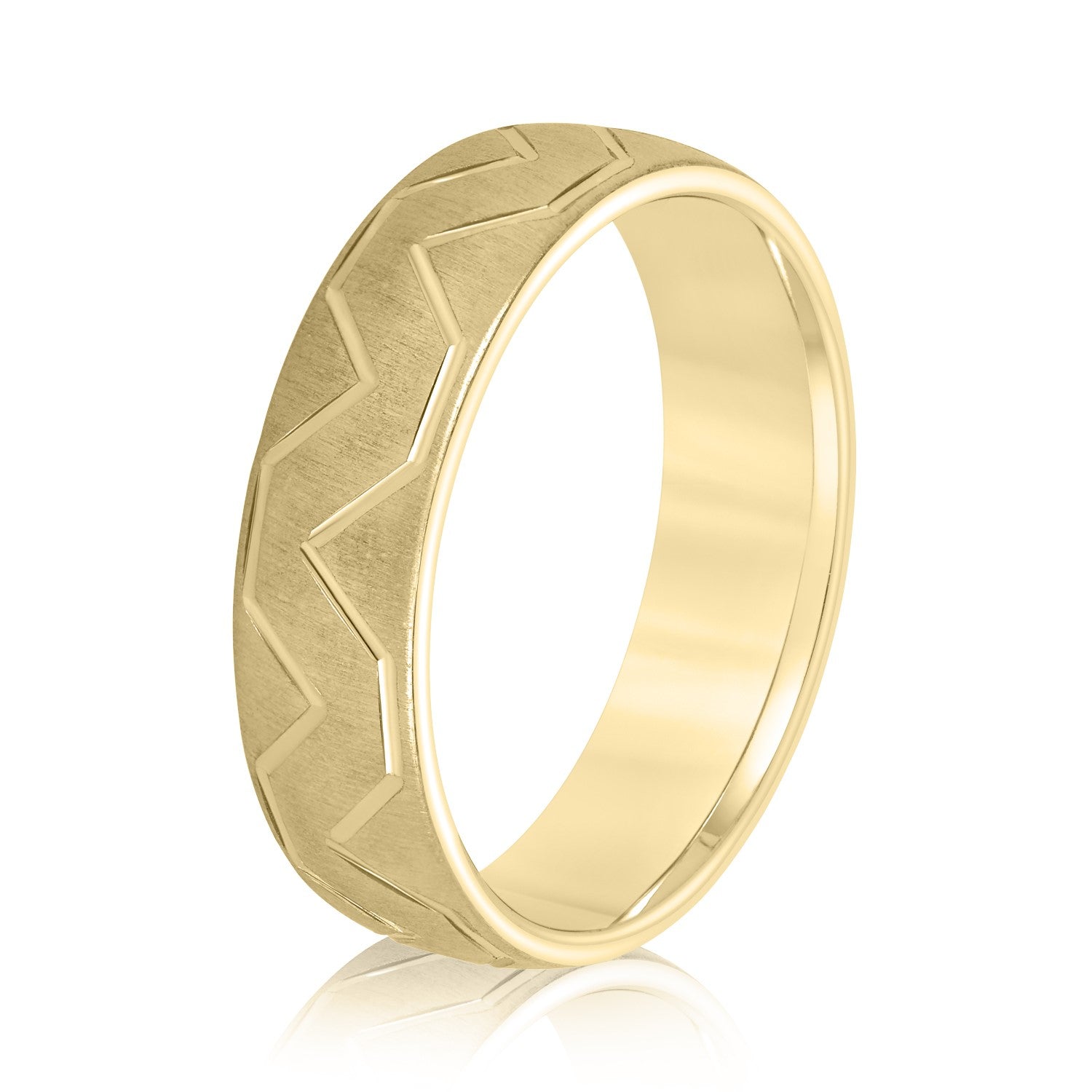 5mm-8mm Standard Weight Men's Gold Band