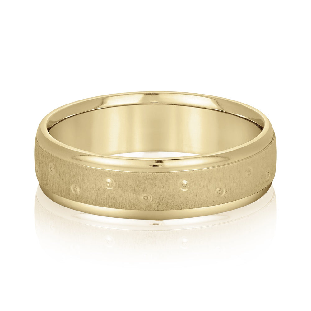 5mm-8mm Standard Weight Men's Gold Band